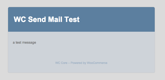 WooCommerce Test Email